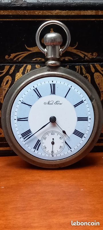 Montre Gousset Régulateur Comtois 1900 - 50mm, Gravure Avion Blériot Par Frainier (HS Remontoir)