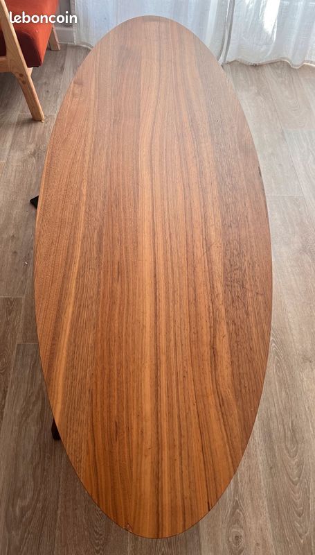 Table basse IKEA plaque noyer 180X59 cm (image 1)
