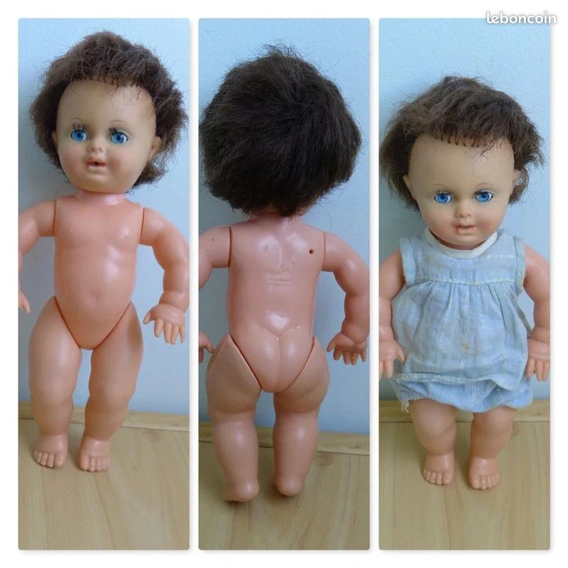 Ancienne Poupée Bella 55 cm avec trousseau