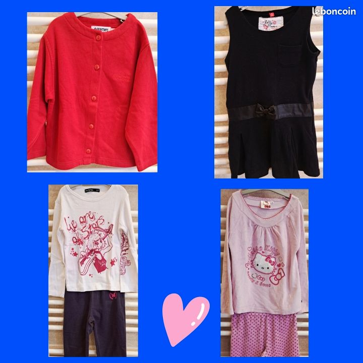 Vêtements fille Lot de 6 vêtements fille neufs et tbe 6 ans Neuf & TBE (image 1)