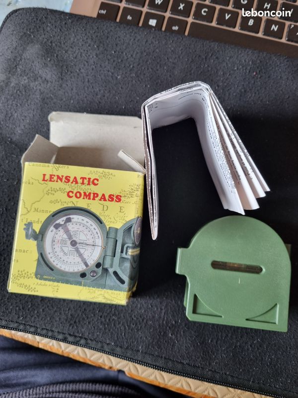 Boussole Militaire US Cammenga – Lentille Phosphorescente, étanche, Olive Drab