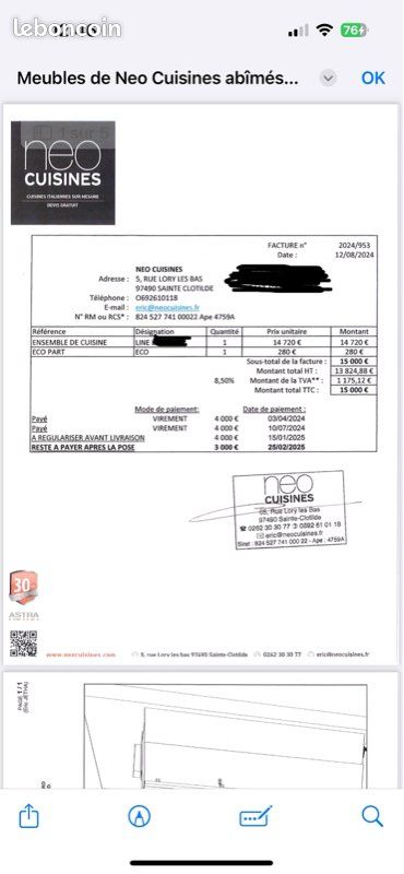 Cuisine complète Neo Cuisines – 5 500 (prix à débattre) (image 3)