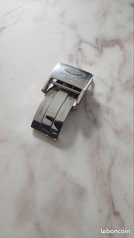 Fermoir Breitling Triple Déployante Acier - Pour Montre Plongeur, Largeur 18 Mm, Neuf Sans étiquette