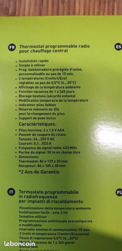 Thermostat programmble (image 3)