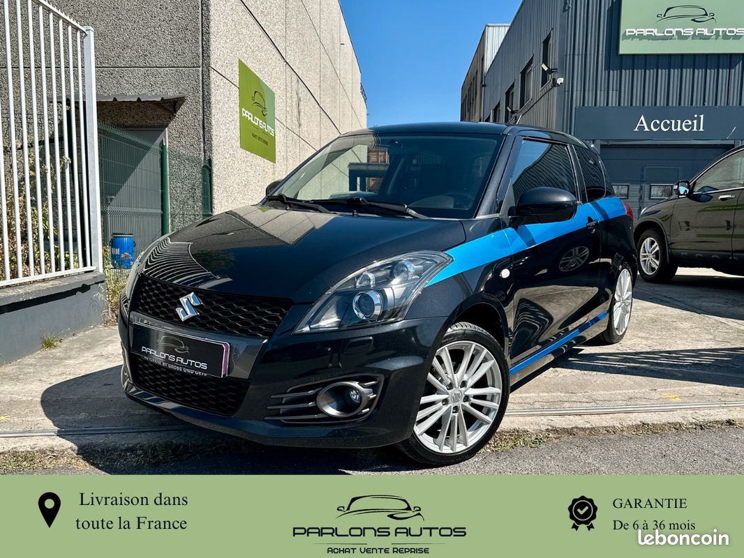 SUZUKI SWIFT III 1.6 VVT 136 SPORT 3P-10/2014-Bluetooth-Sièges Baquets/Chauffants-Régulateur-Alarme-Radars-Révisée-Parfait Etat-Historique Complet SUZUKI (image 1)