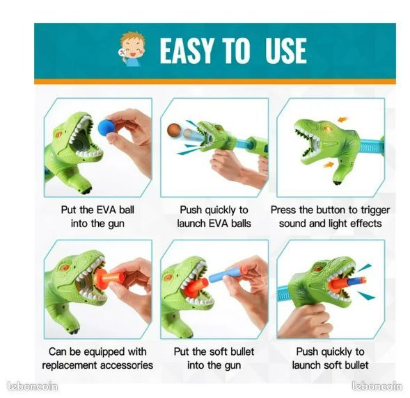 OBEST Jeu Fléchettes Dinosaure Avec Tableau Velcro - Jouet Cible Dinosaure Intérieur Extérieur Pour Enfants