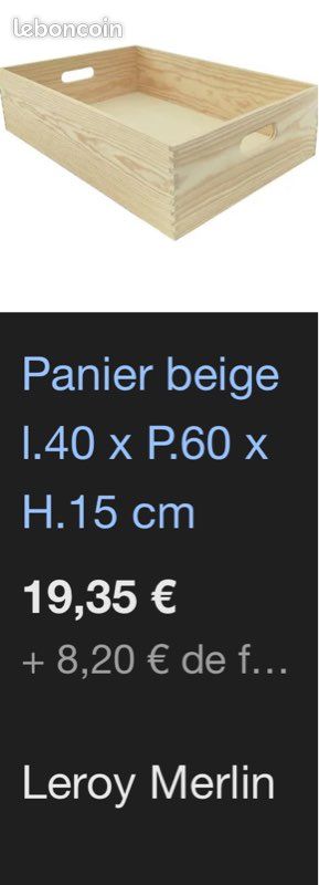 3 Boîtes de rangement bois (image 2)