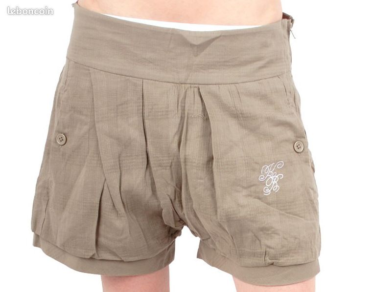 Short KANABEACH Denise Kaki Clair T36 pour femme (image 1)