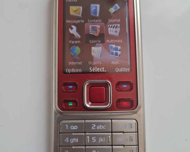 Nokia 6301 Rouge – Téléphone Portable Vintage Débloqué, Neuf, 2G