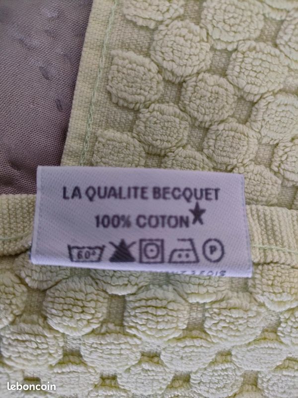 Tapis de bain / douche vert anis (image 3)