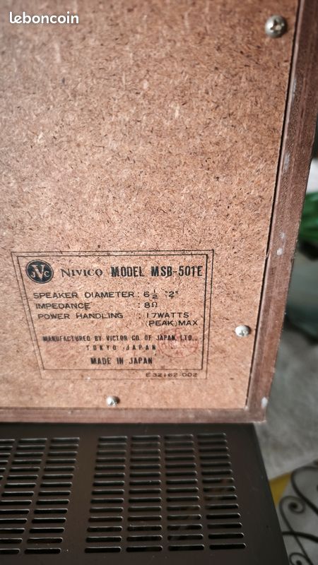 Enceinte vintage jvc NIVICO MODEL MSB-501E (image 3)