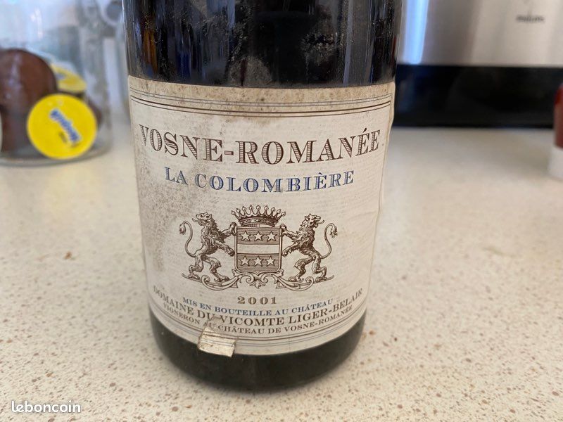 Vin vosné romanée la Colombie red 2001 (image 1)