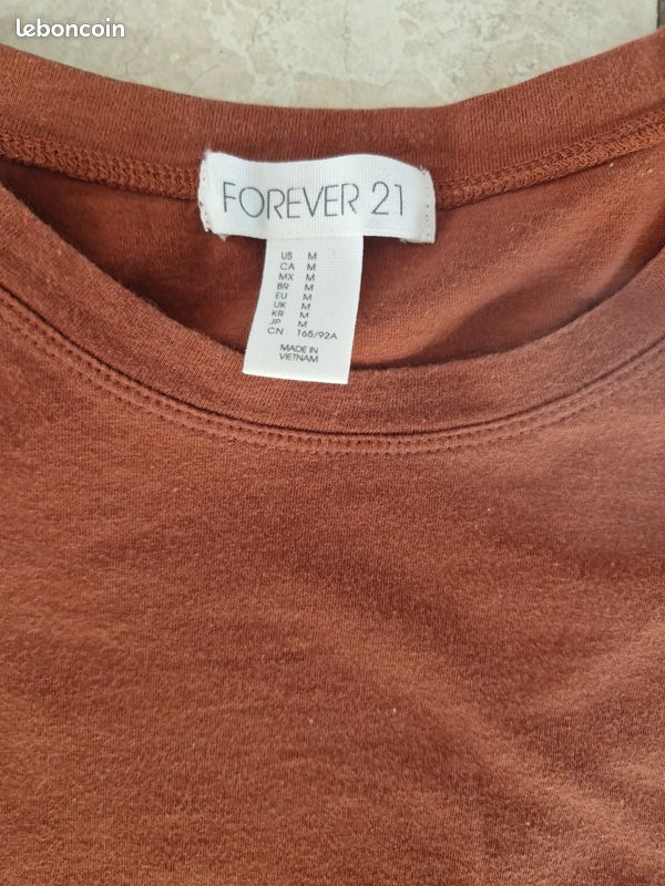 Robe droite marron Forever 21 taille M (image 4)