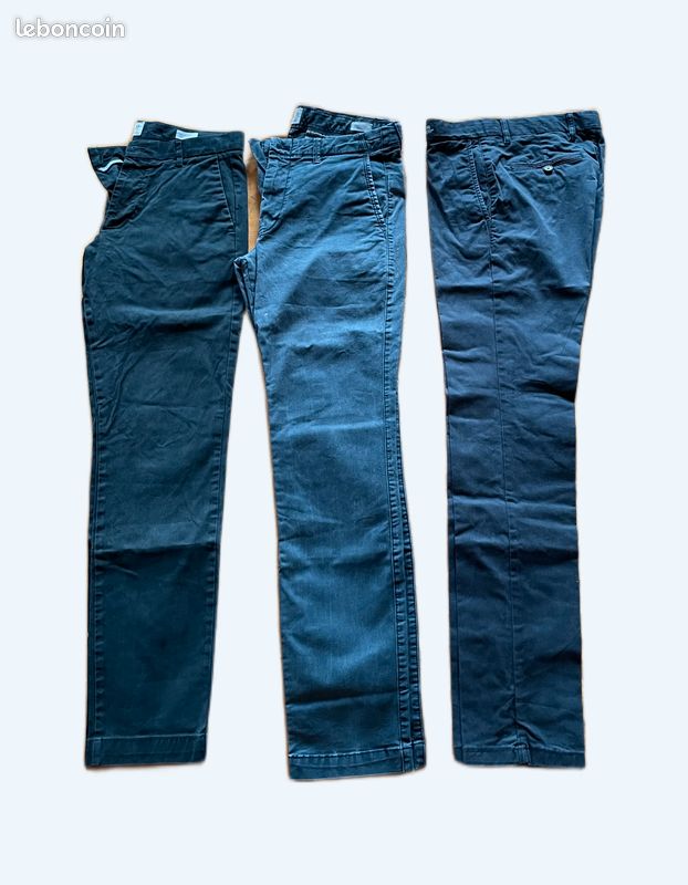 Lot de 3 pantalons chinos tailles 30, 31 et 32 (Tommy Hilfiger et GAP) (image 1)