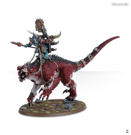 Figurine Warhammer – Carnosaure Hommes Lézards Seraphon – Metal – Oldhammer