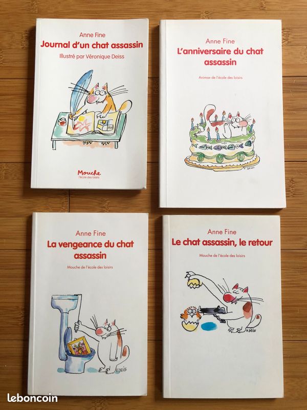 Anne Fine : chat assassin, différents livres dès 6 ans, École des loisirs (image 1)