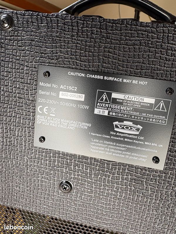 Ampli guitare Vox ac15 c2 (image 3)