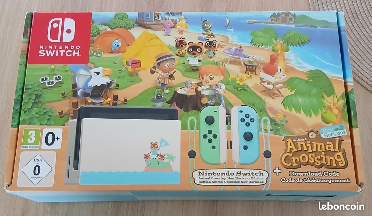 Nintendo switch 1 pack animal crossing tout est d'origine complet (image 2)