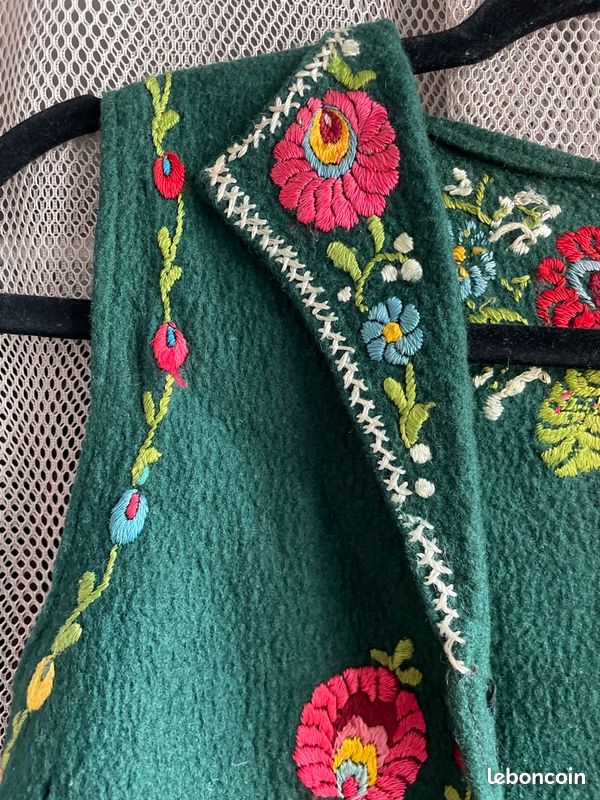 Gilet Femme Chic,Cardigans Tricotés Pour Femmes Esthétique Vintage Fleur Bleu Clair Broderie De Vigne Manches Longues Chandails Ouverts Sur Le Devant