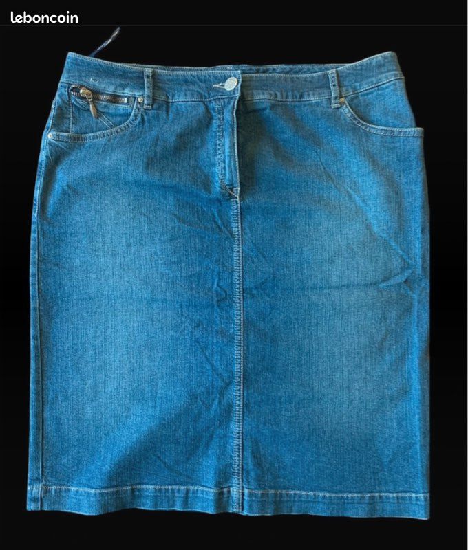 Jupe OBER Taille 44 / XXL Bleue - Occasion En Très Bon état