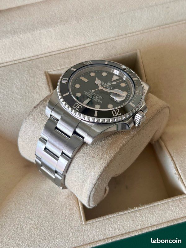 Rolex Submariner 116610LN 2019 Full Set révisée Bianchi Marseille montre automatique homme luxe plongée Oyster acier cadran noir lunette céramique boîte papiers maillons étanchéité (image 13)