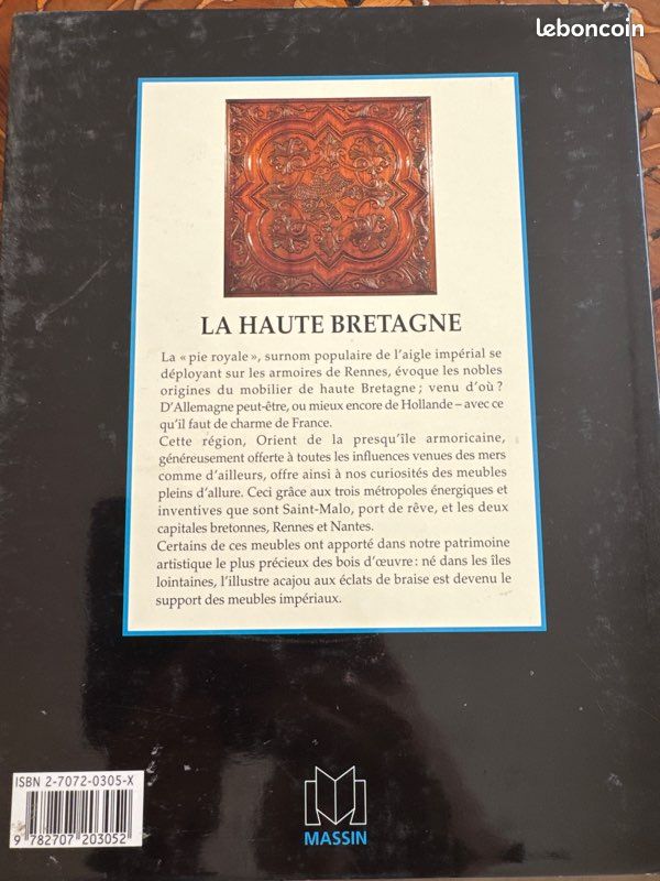 Livre Mobilier régional La Haute Bretagne (image 2)