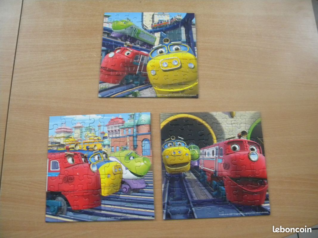 Boite de 3 puzzles Chuggington 49 pièces (image 2)