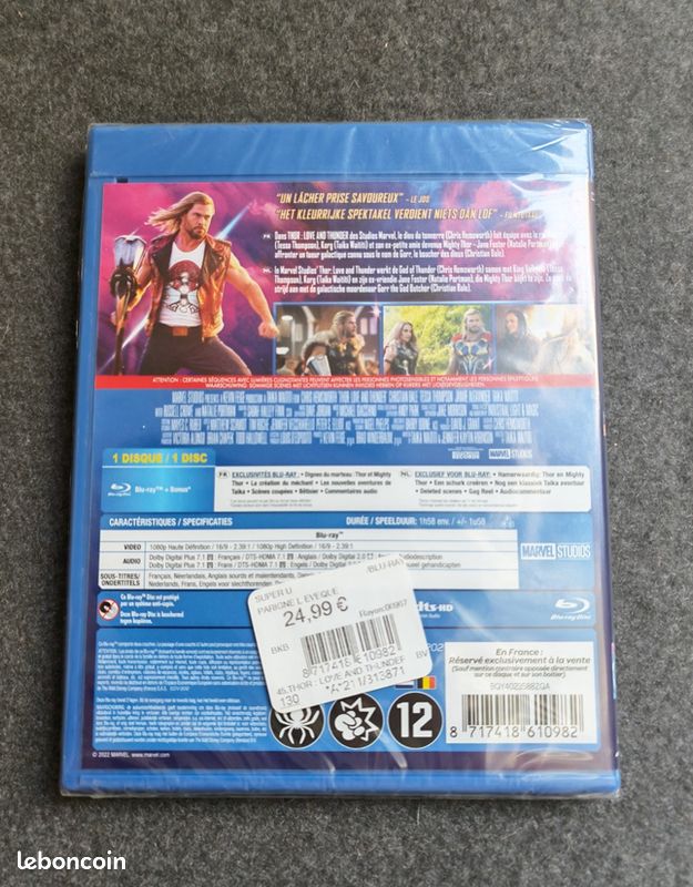 Thor: Love and Thunder - Blu-ray NEUF sous blister (image 2)