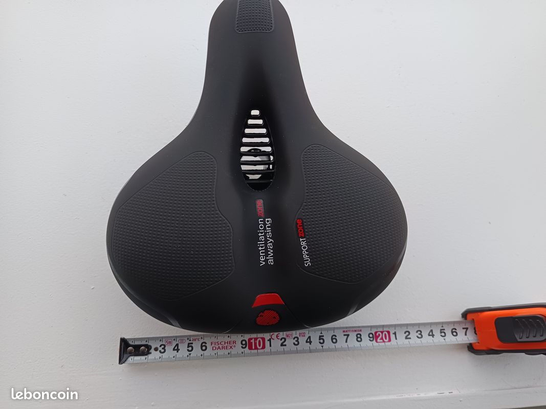 Sattel ACTIVE Rush kevlar Grau - Rot - Grün Neu