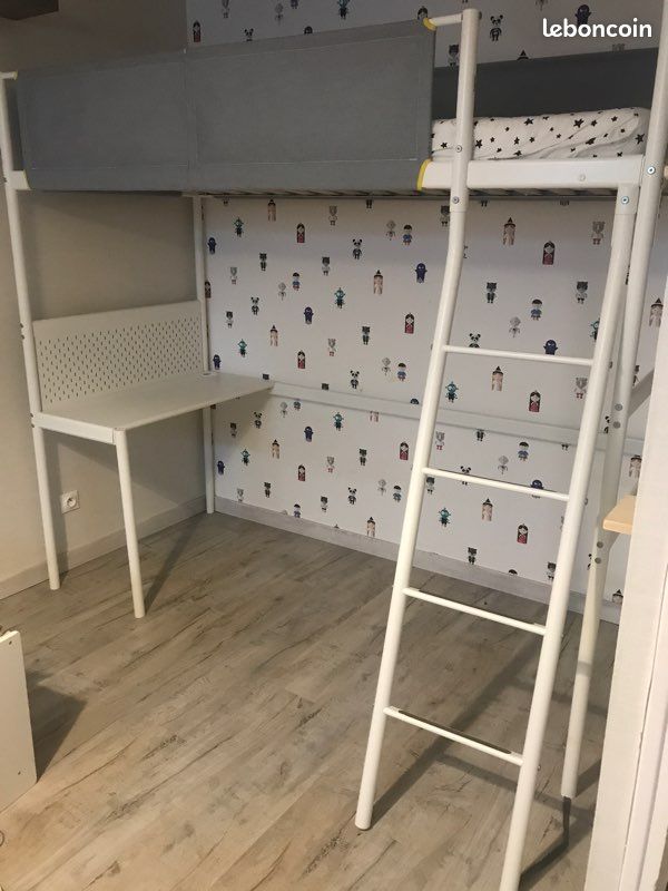 Lit en hauteur mezzanine bureau (image 2)
