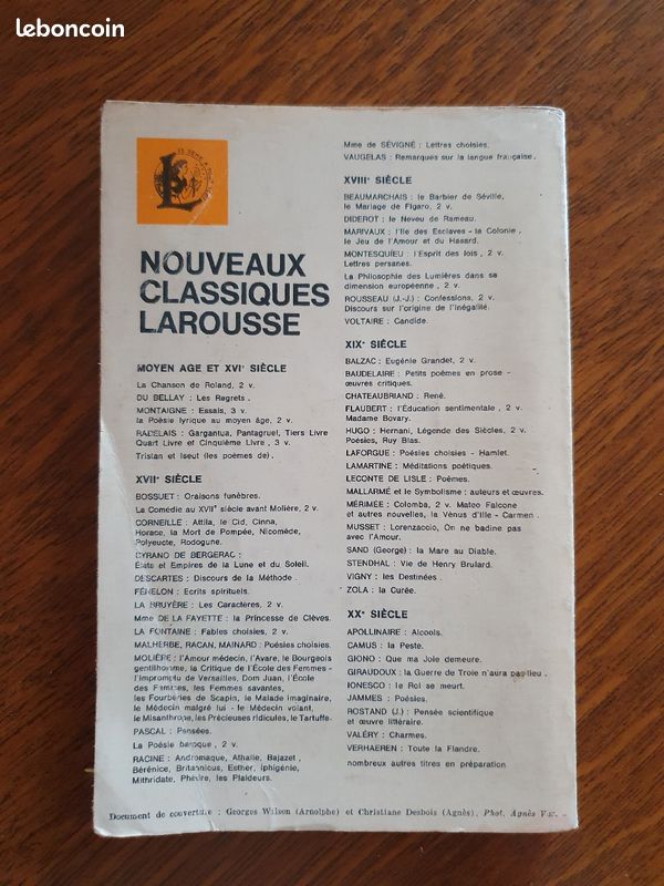 Livre L'école des femmes de Molière Édition de 1970 (vintage) [DON] (image 3)
