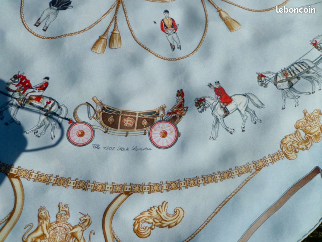 Foulard 100% Soie Jean Dessès Vintage 66x66 Cm – Parfait état, Presque Neuf