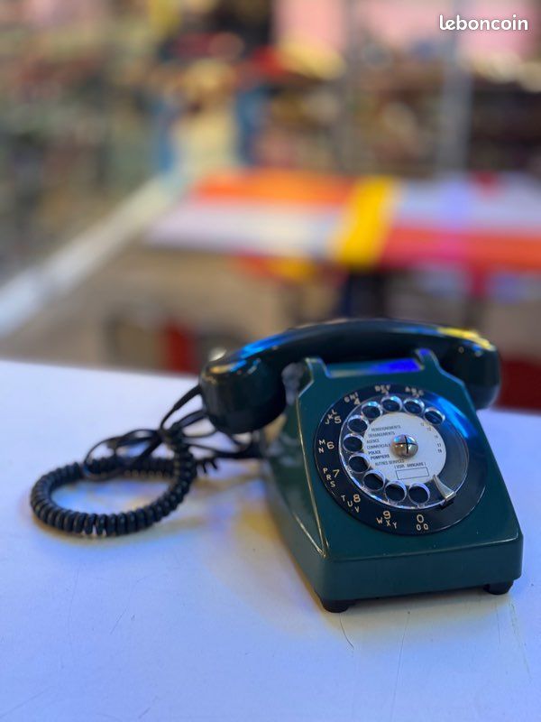 Téléphone Vintage Socotel S63 - Bleu - Bel État