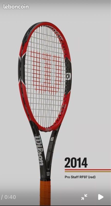 Raquette Wilson Pro Staff pas cher - Meilleures ofes sur le neuf et l' occasion