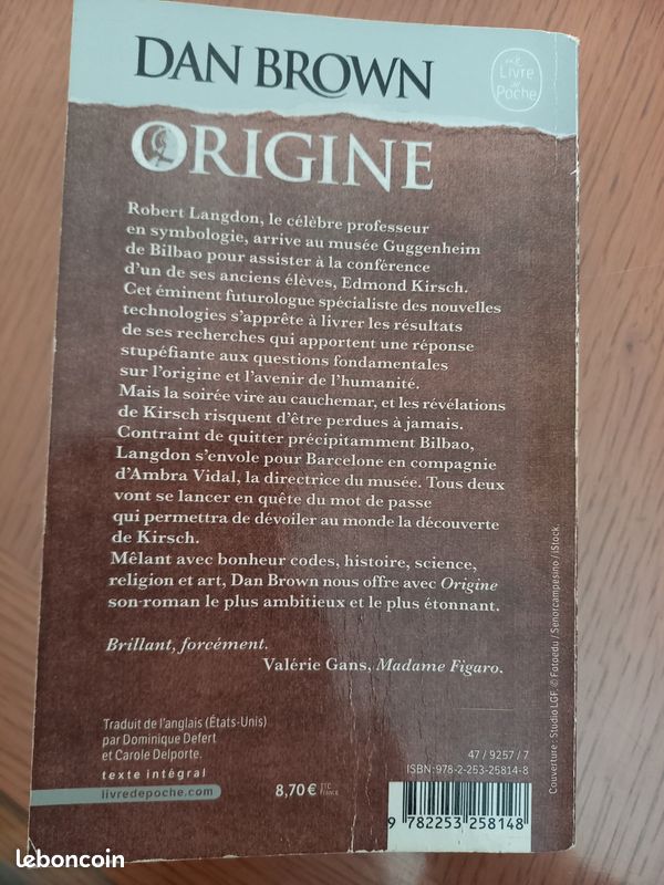 Origine - DAN BROWN (image 2)
