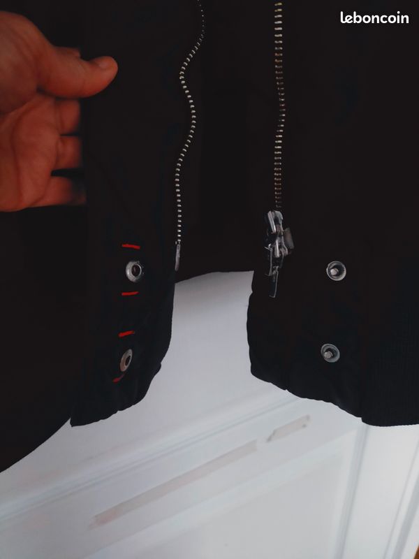 Blouson grand manteau doudoune noir (image 10)