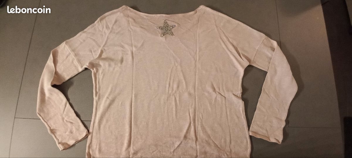 Pull femme rose (image 3)