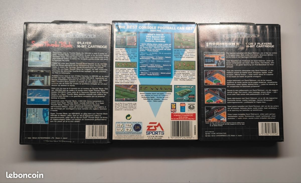 Lot 5 Jeux SEGA Megadrive - Classiques - Jeux vidéo