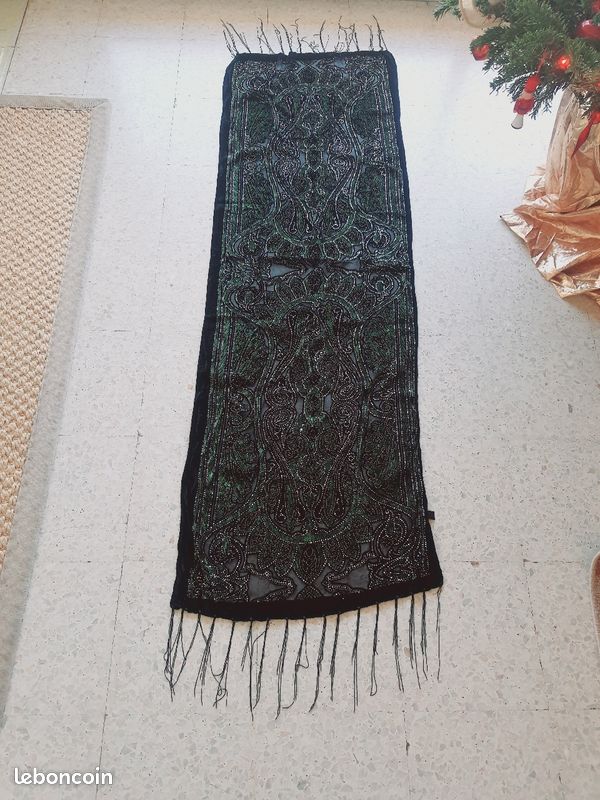 Foulard écharpe de fête en velour (image 1)