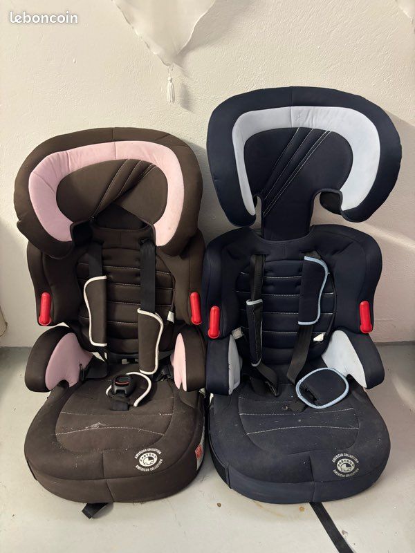 Lot de 2 sièges auto avec harnais 5 points – Babybus (image 1)
