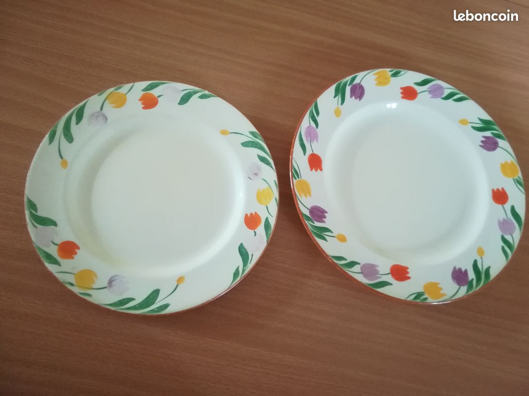Vintage lot 8 assiettes ceramique anglaise Adderley Lawleys (image 6)