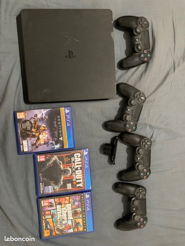 Ps4 avec 4 manette et une palette manette (image 1)