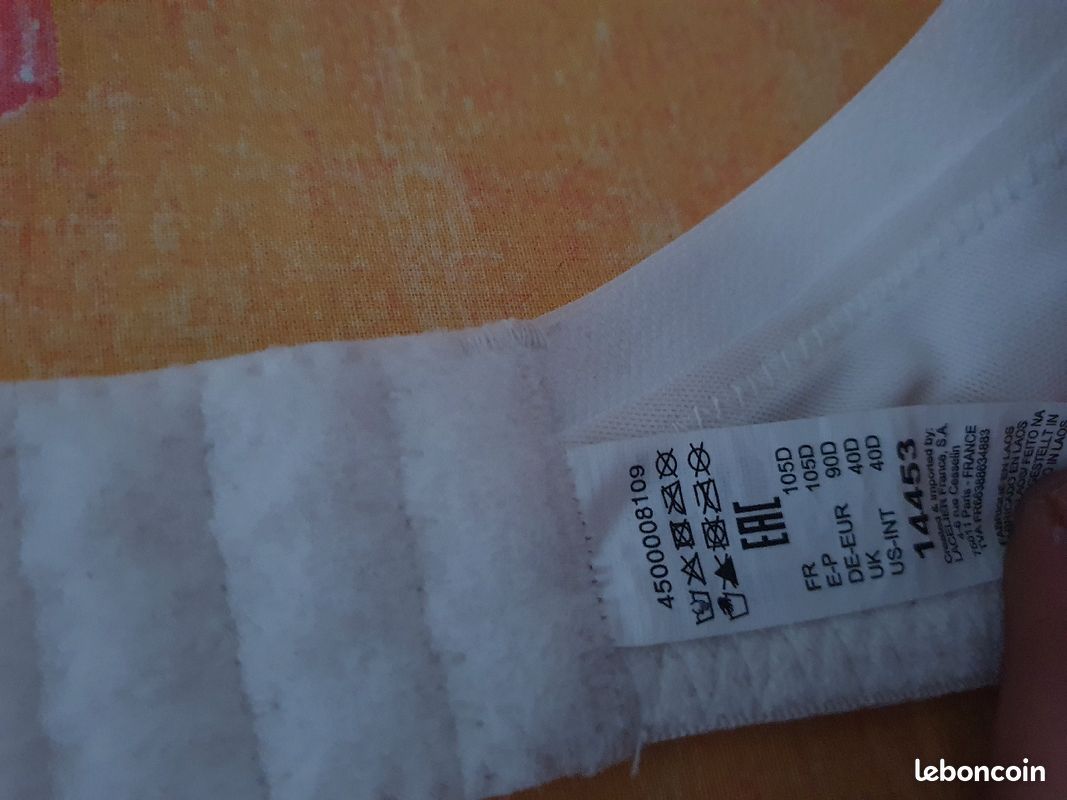 Soutien gorge a armature 105D tbe comme neuf (image 3)