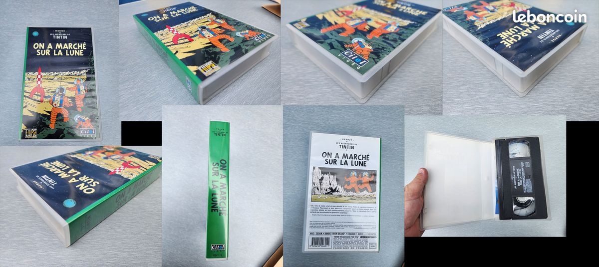 Lot 10 VHS Tintin – Coffret spécial + films & dessins animés (image 5)