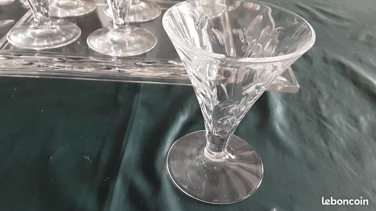 Verres x 6 avec plateau (image 2)
