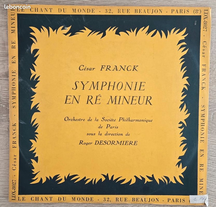 Disque vinyle 33 tours - César FRANCK (image 1)