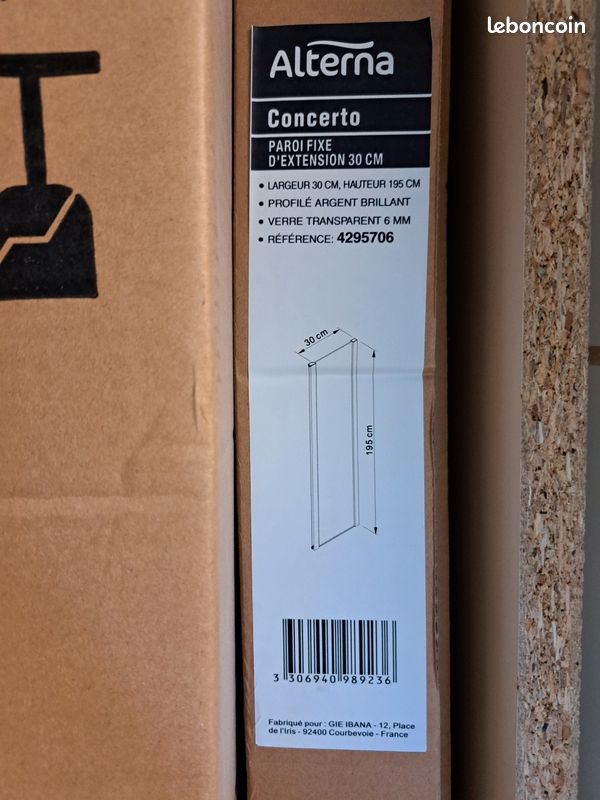 Parois de douche 70cm + fixe 30cm (image 3)