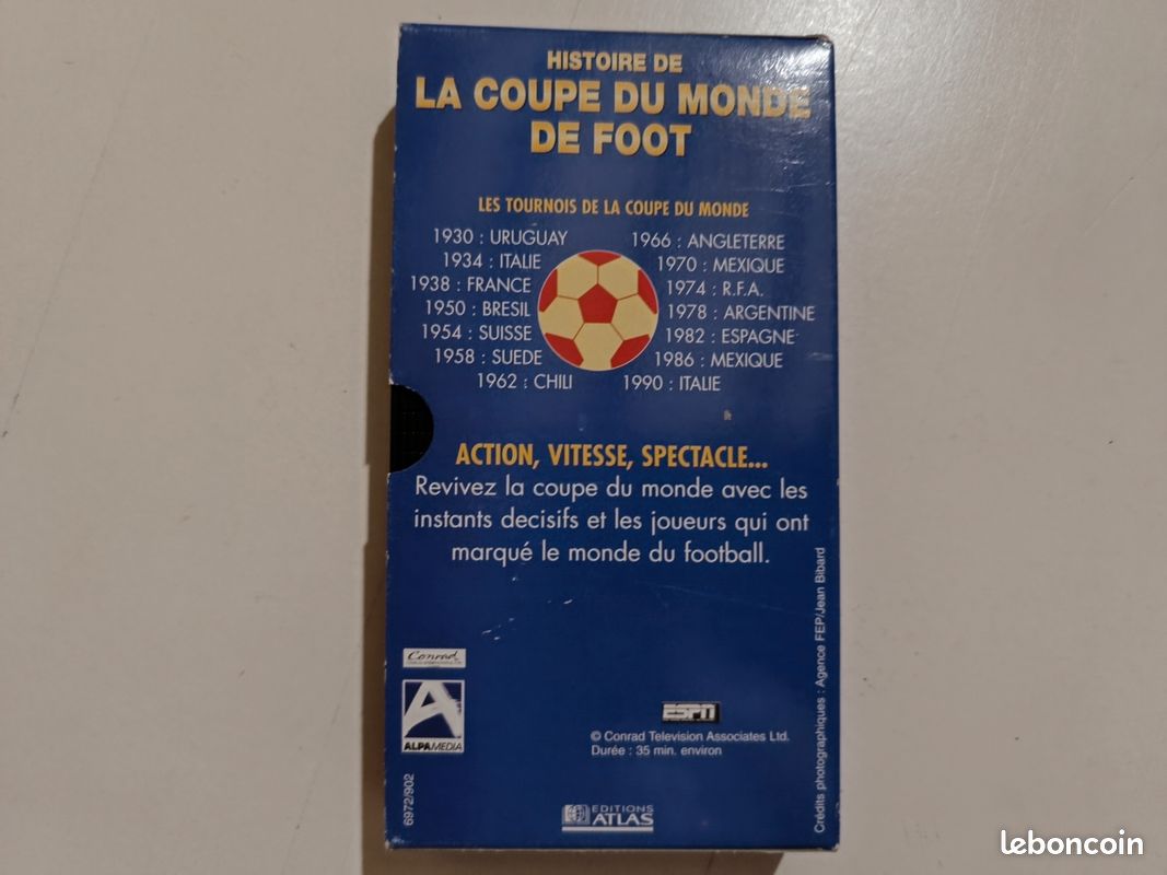 Cassette VHS - La coupe du Monde De foot (image 3)