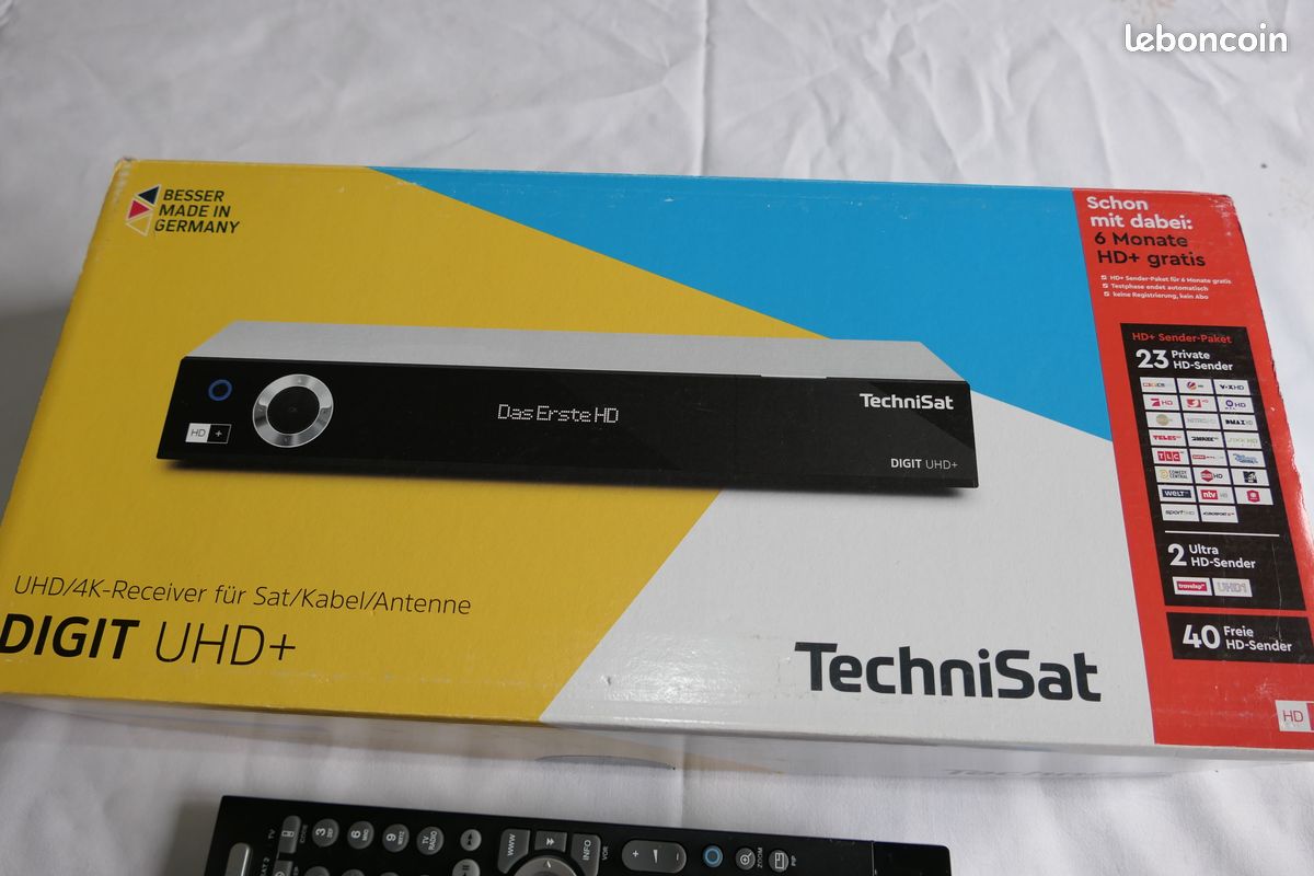 Récepteur Satellite TECHNISAT DIGIT UHD plus avec TNT/ASTRA/EUTELSAT incl. HD plus Carte (image 1)