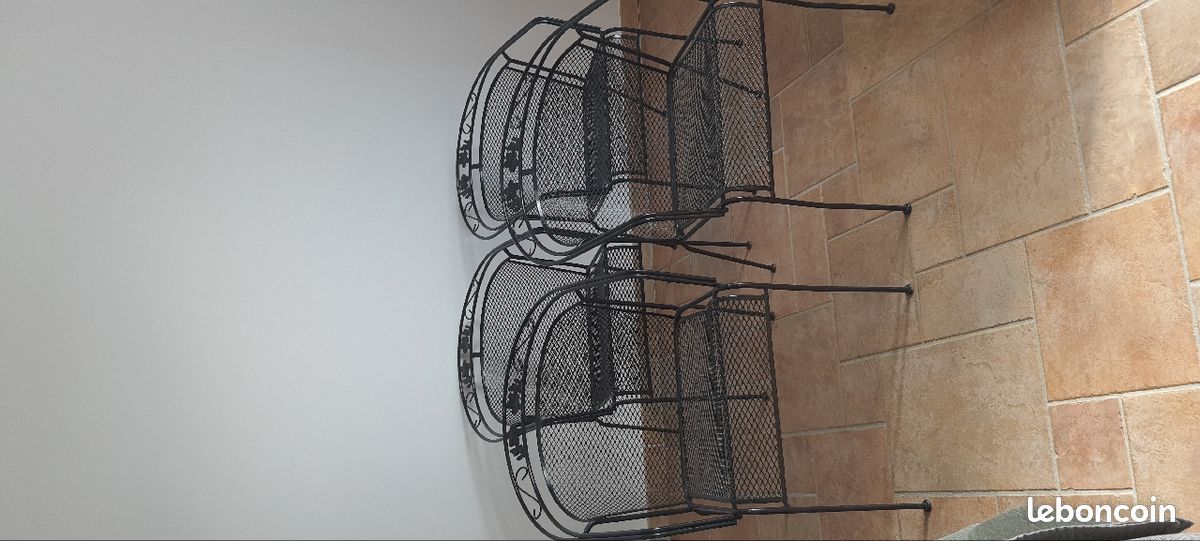 4 fauteuils en fer forgé (image 6)